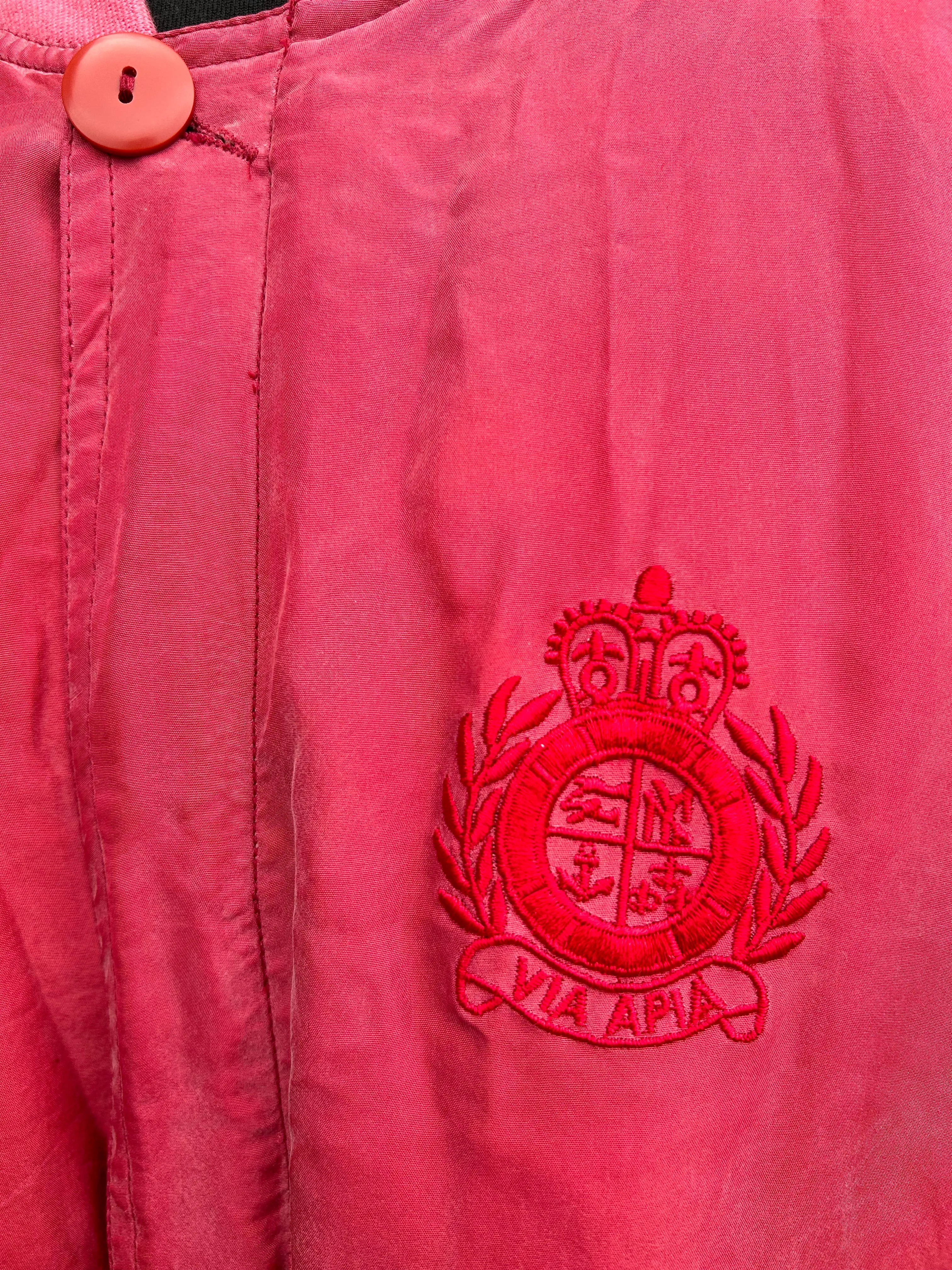 80s red bomber jacket XL