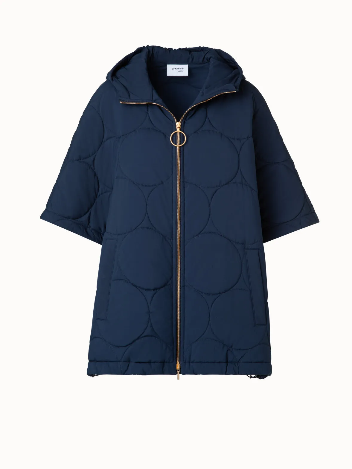 A-Line Puffer Jacket in Dot Quilt