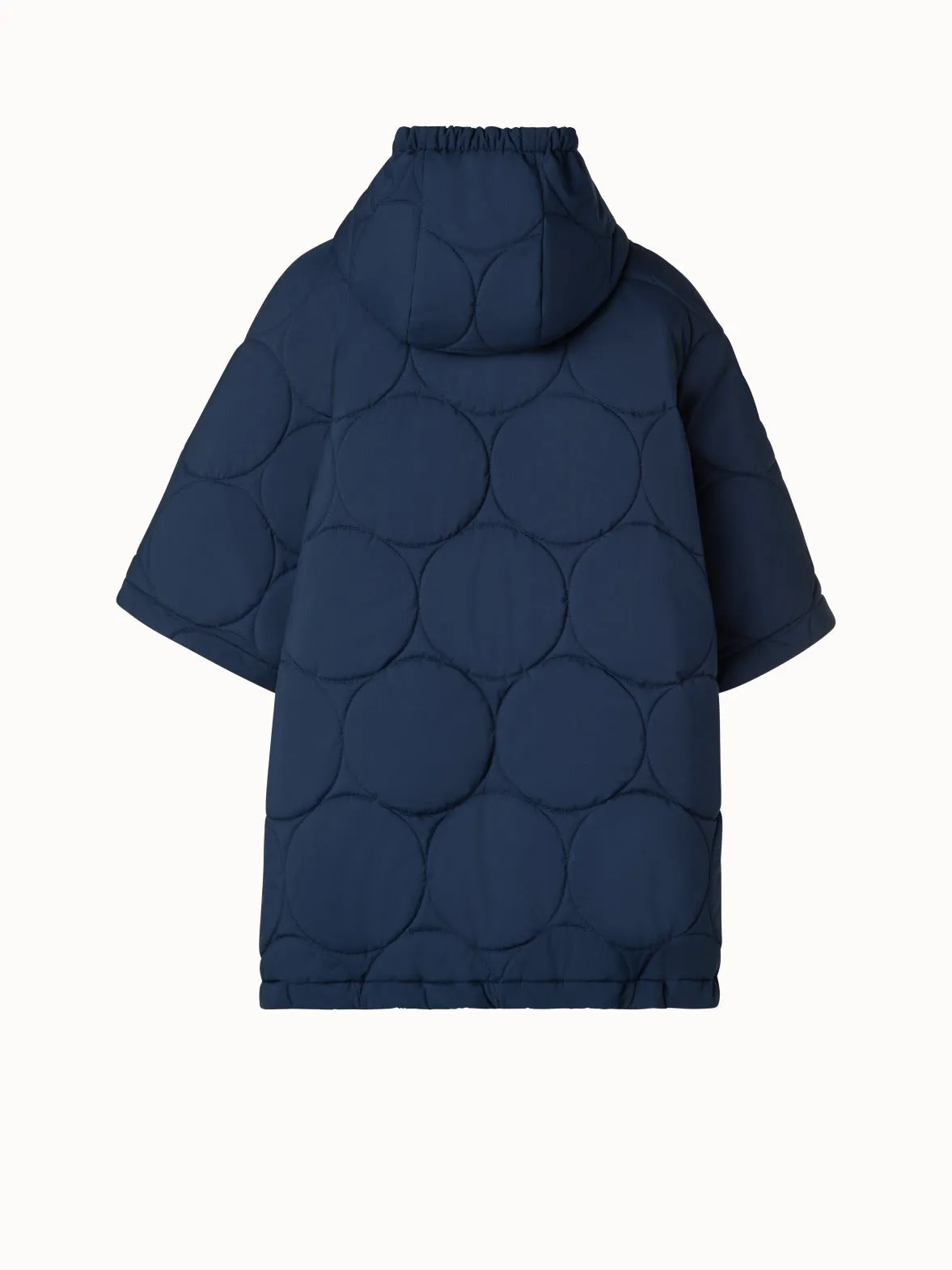 A-Line Puffer Jacket in Dot Quilt