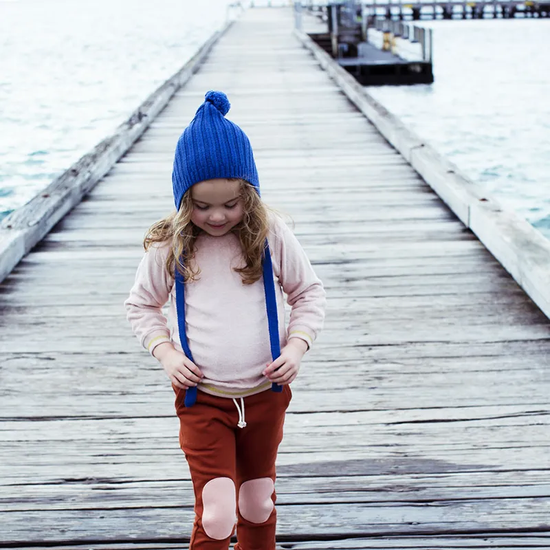 Acorn Fawne Beanie - Ocean Blue