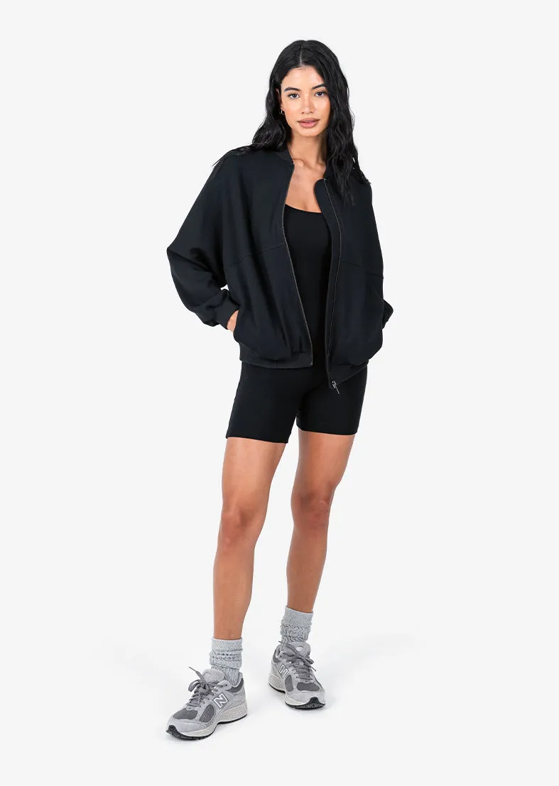 All-Around Lounge Bomber Jacket Black