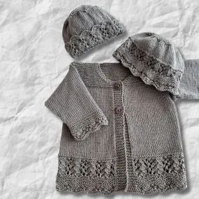 Amelie Cardigan & Hats Knitting Pattern 4 Ply