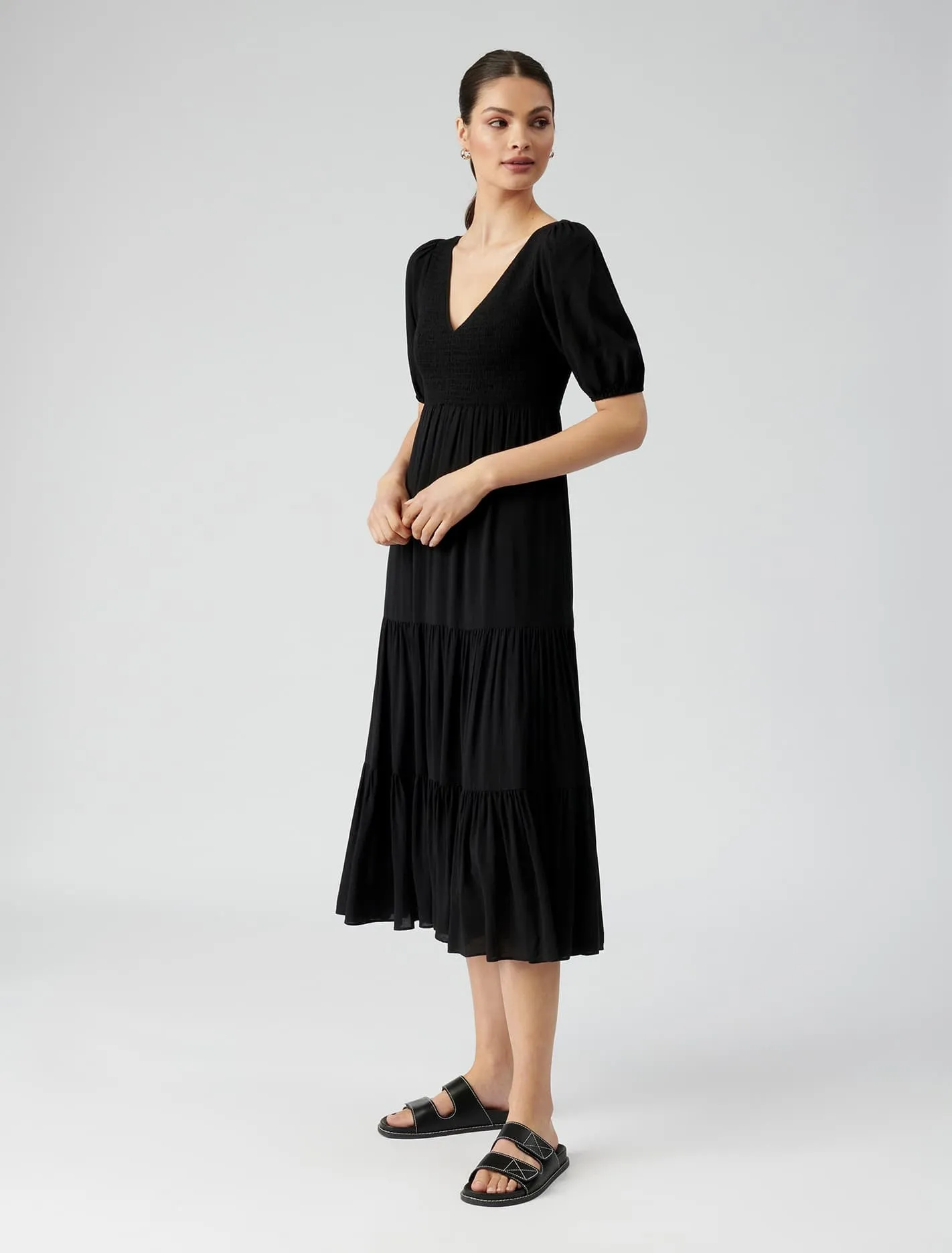 Amy Tiered Midi Dress