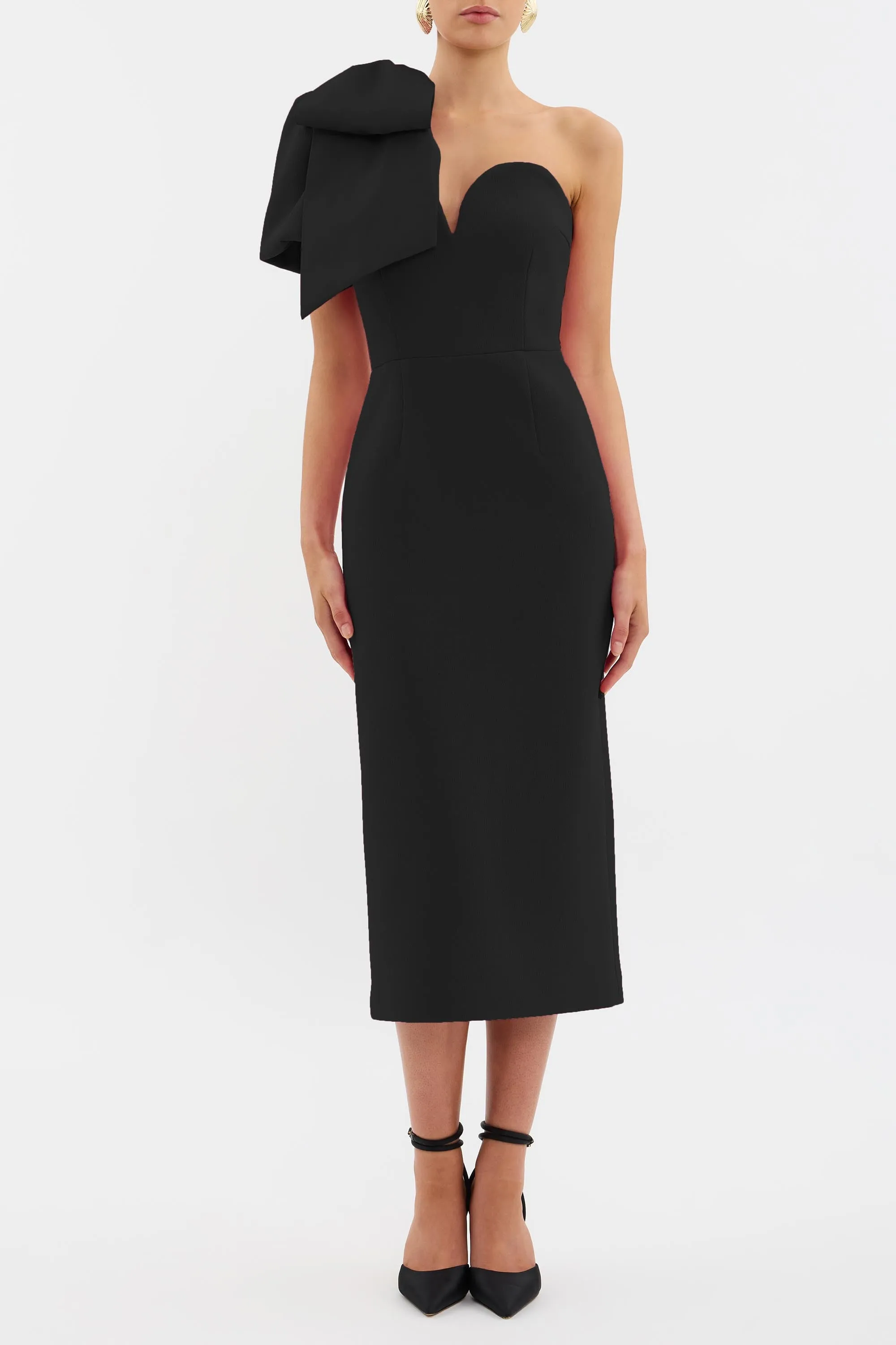 Anais One Shoulder Midi Dress