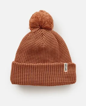 Anoeta Regular Pom Pom Beanie - Light Brown