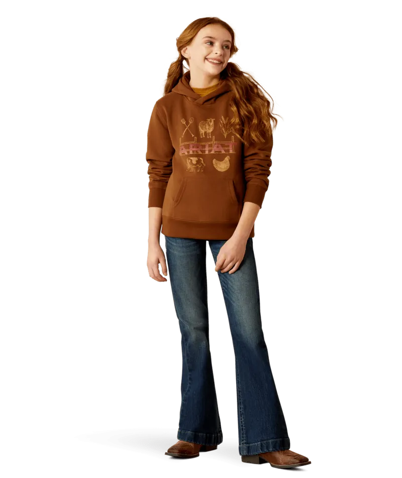 Ariat Girl's Soft Silt Ranch Collections Hoodie