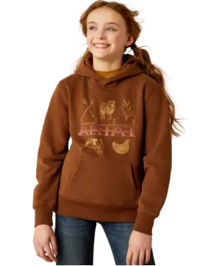 Ariat Girl's Soft Silt Ranch Collections Hoodie