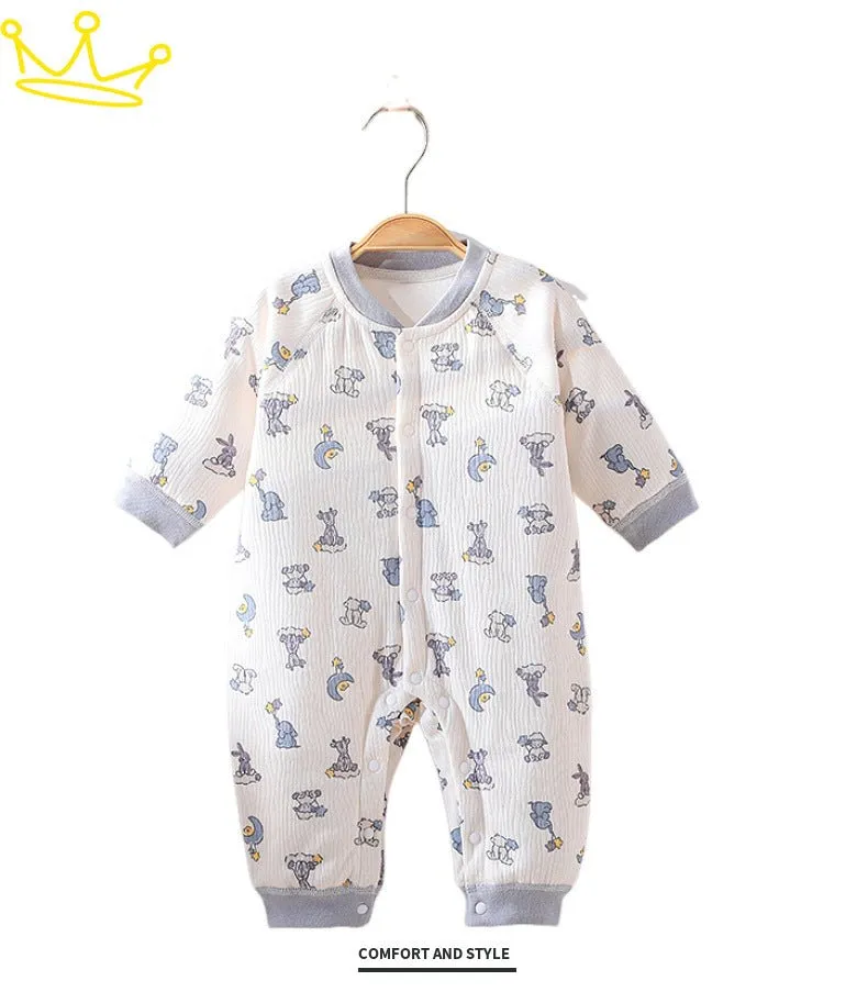 Baby's Cartoon Design Autumn Jumpsuit (4 Designs)