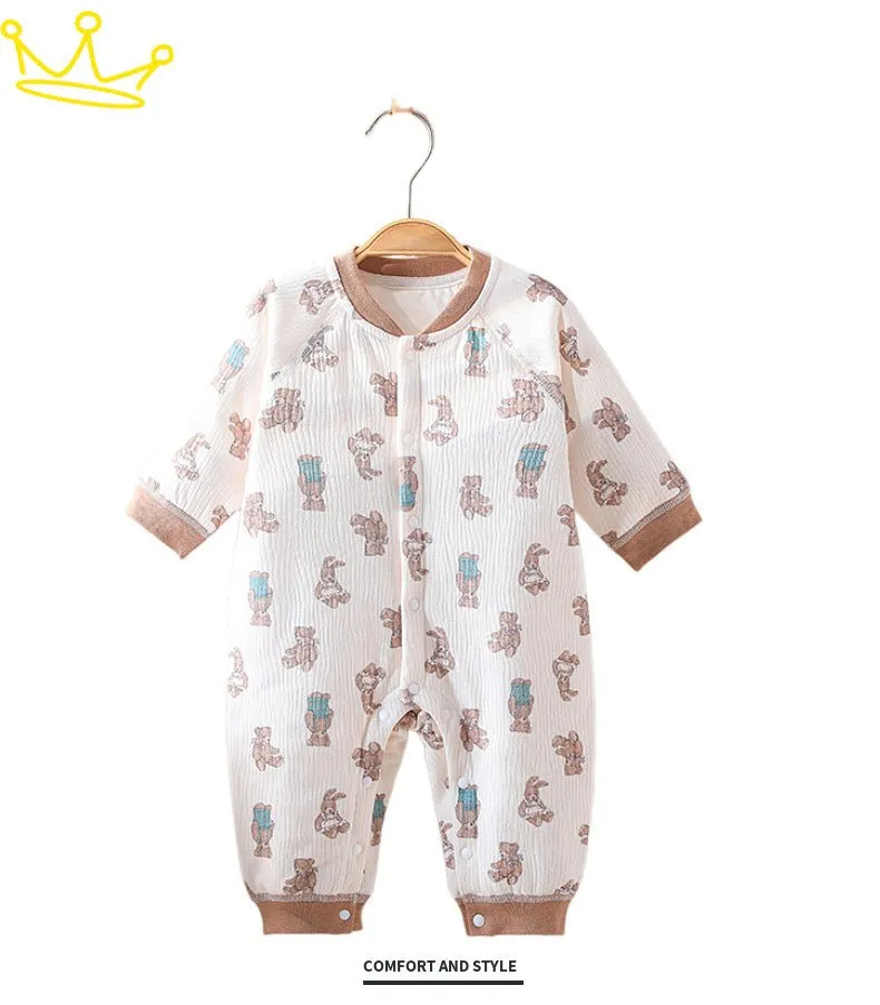 Baby's Cartoon Design Autumn Jumpsuit (4 Designs)