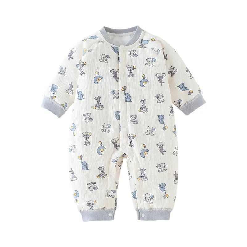 Baby's Cartoon Design Autumn Jumpsuit (4 Designs)