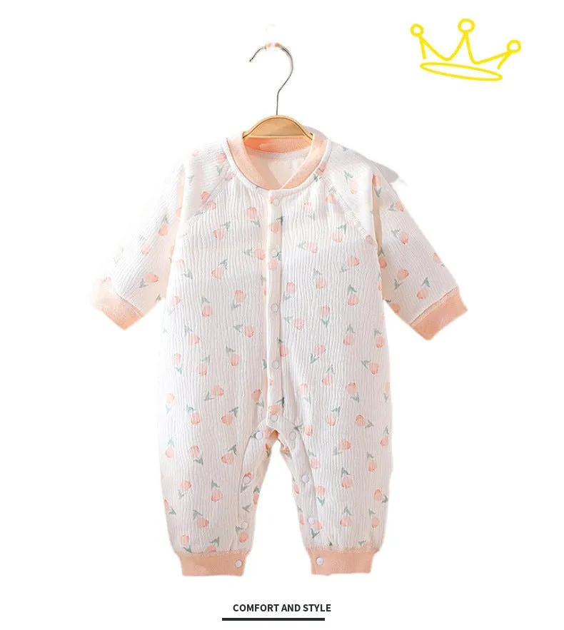 Baby's Cartoon Design Autumn Jumpsuit (4 Designs)