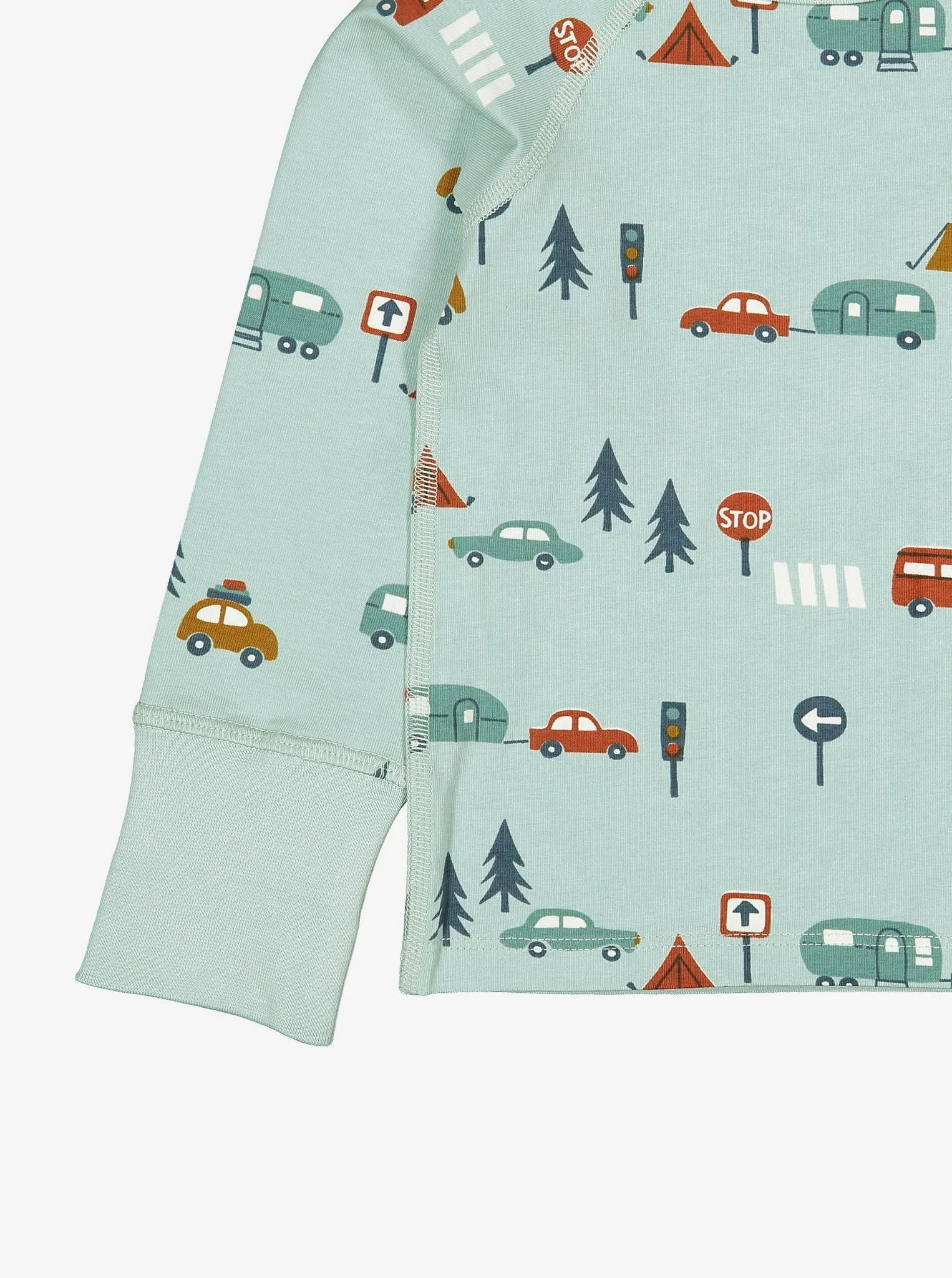 Camping Print  Baby Top