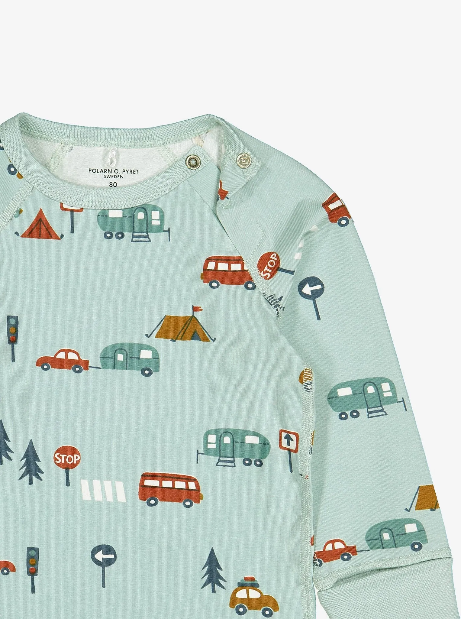 Camping Print  Baby Top