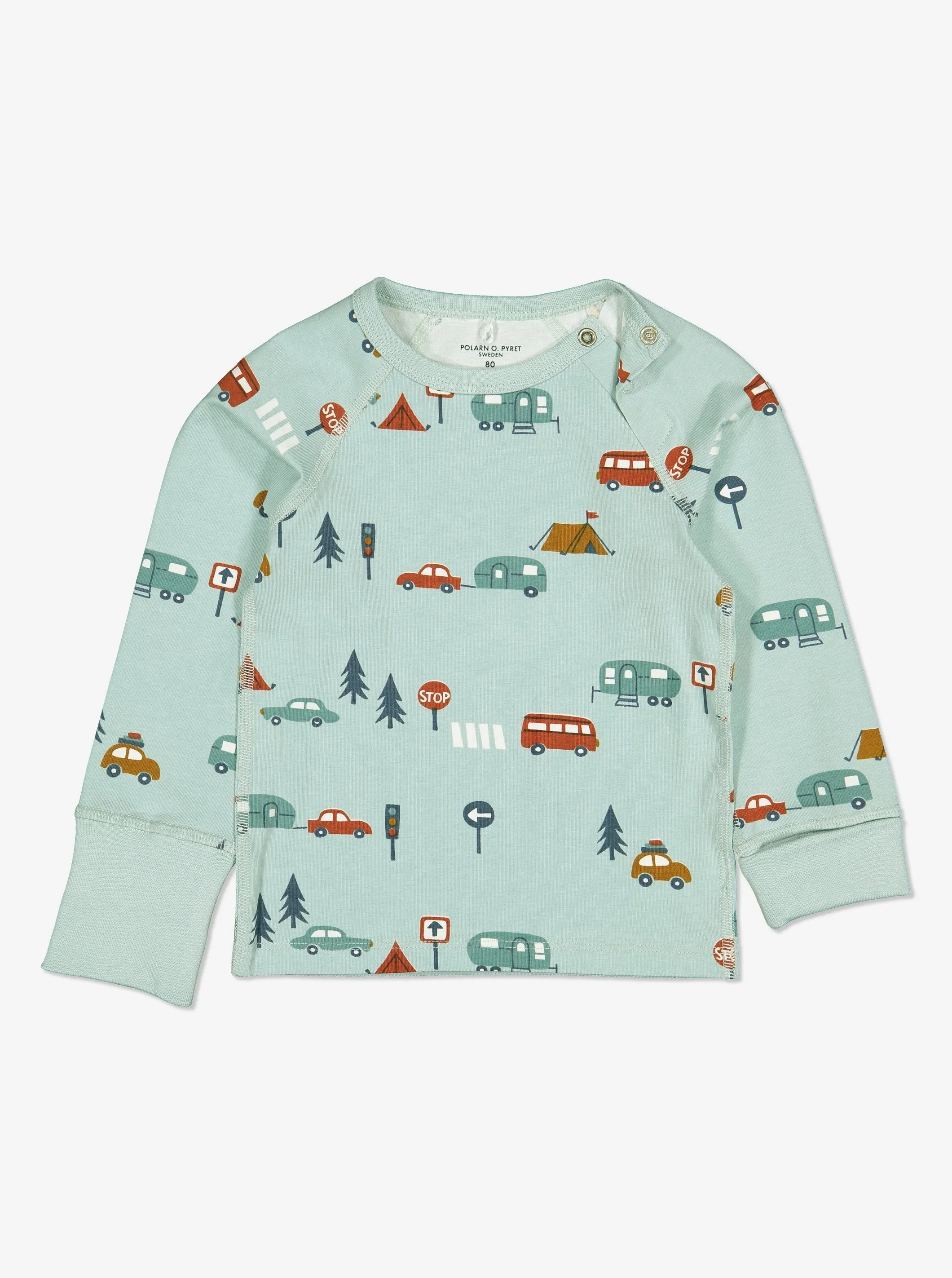 Camping Print  Baby Top