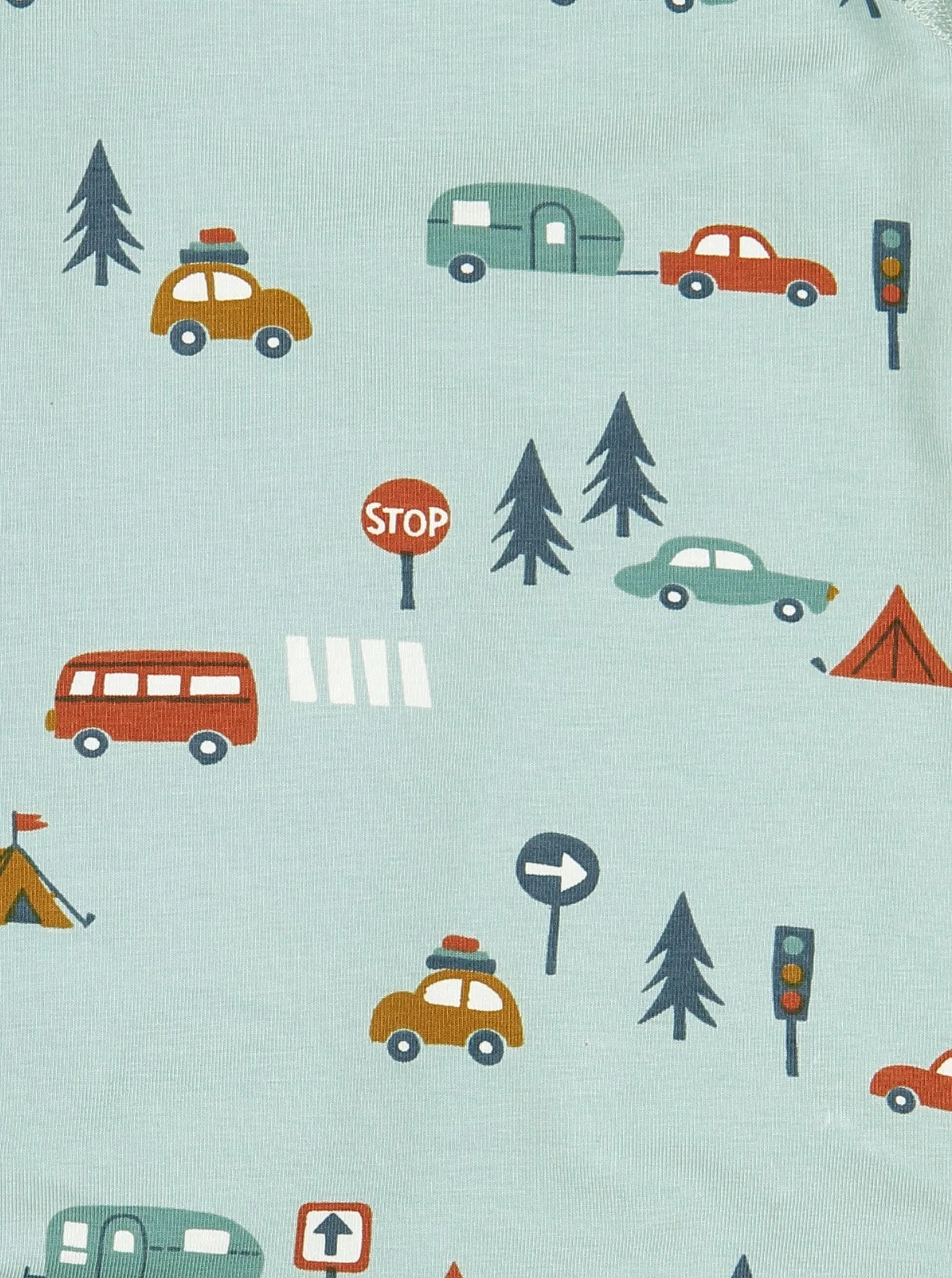 Camping Print  Baby Top