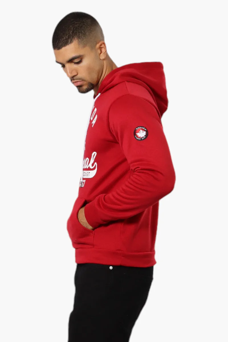 Canada Weather Gear Coast To Coast Print Hoodie - Red