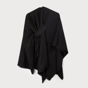 Caracol Solid Wrap Shawl w/ Loop 6180-BLK Black