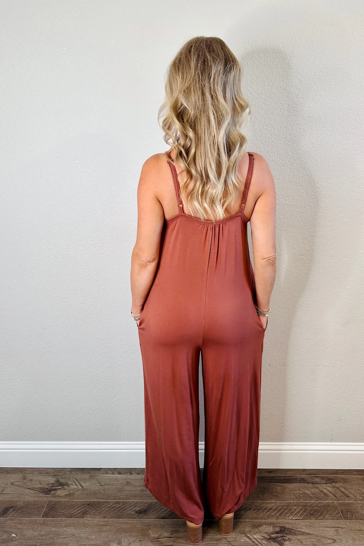 Casually Cozy Wide Leg Knit Jumpsuit