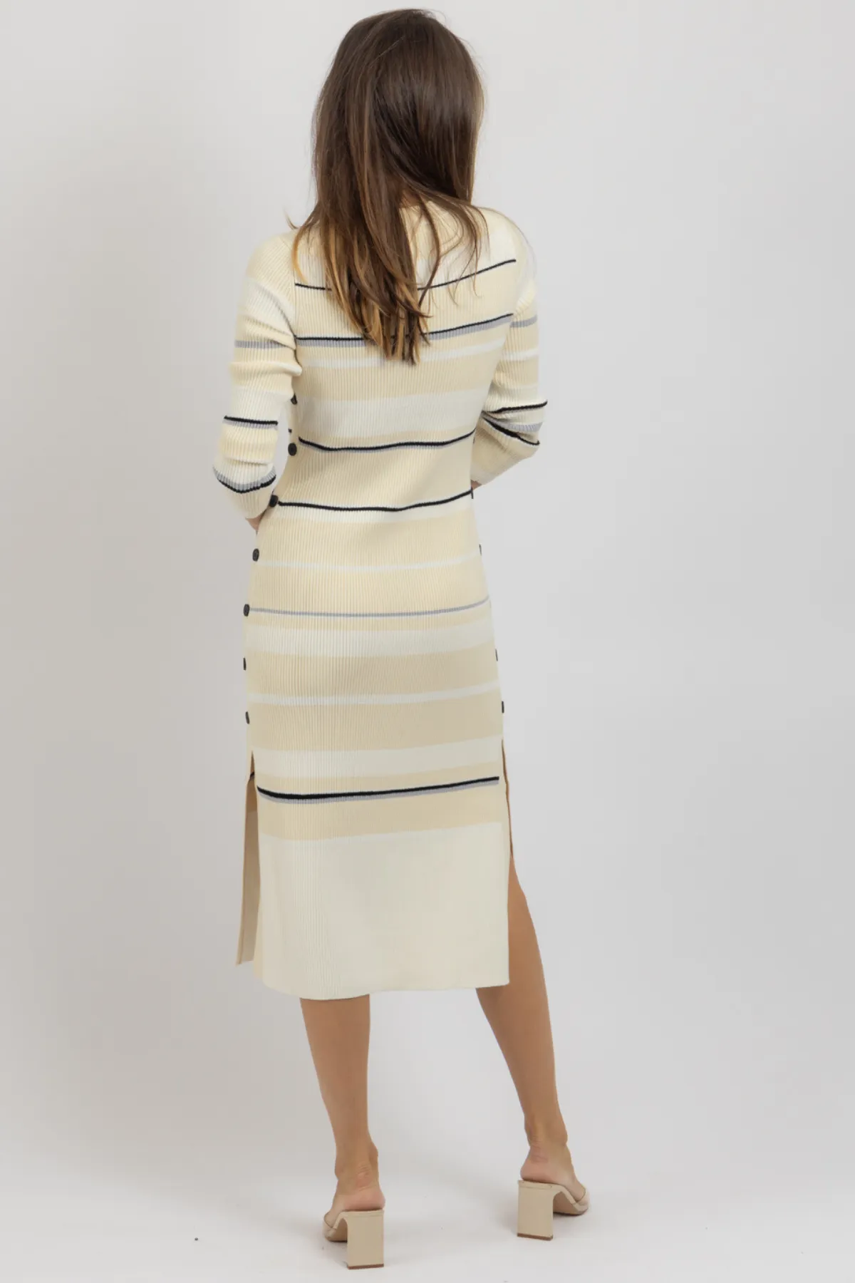 CHANTEL CREAM SWEATER DRESS