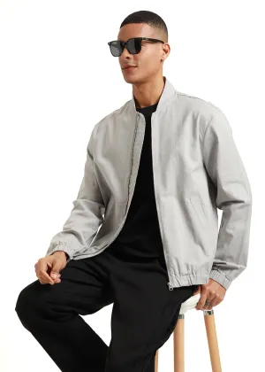 Cloud Bomber Linen Jacket