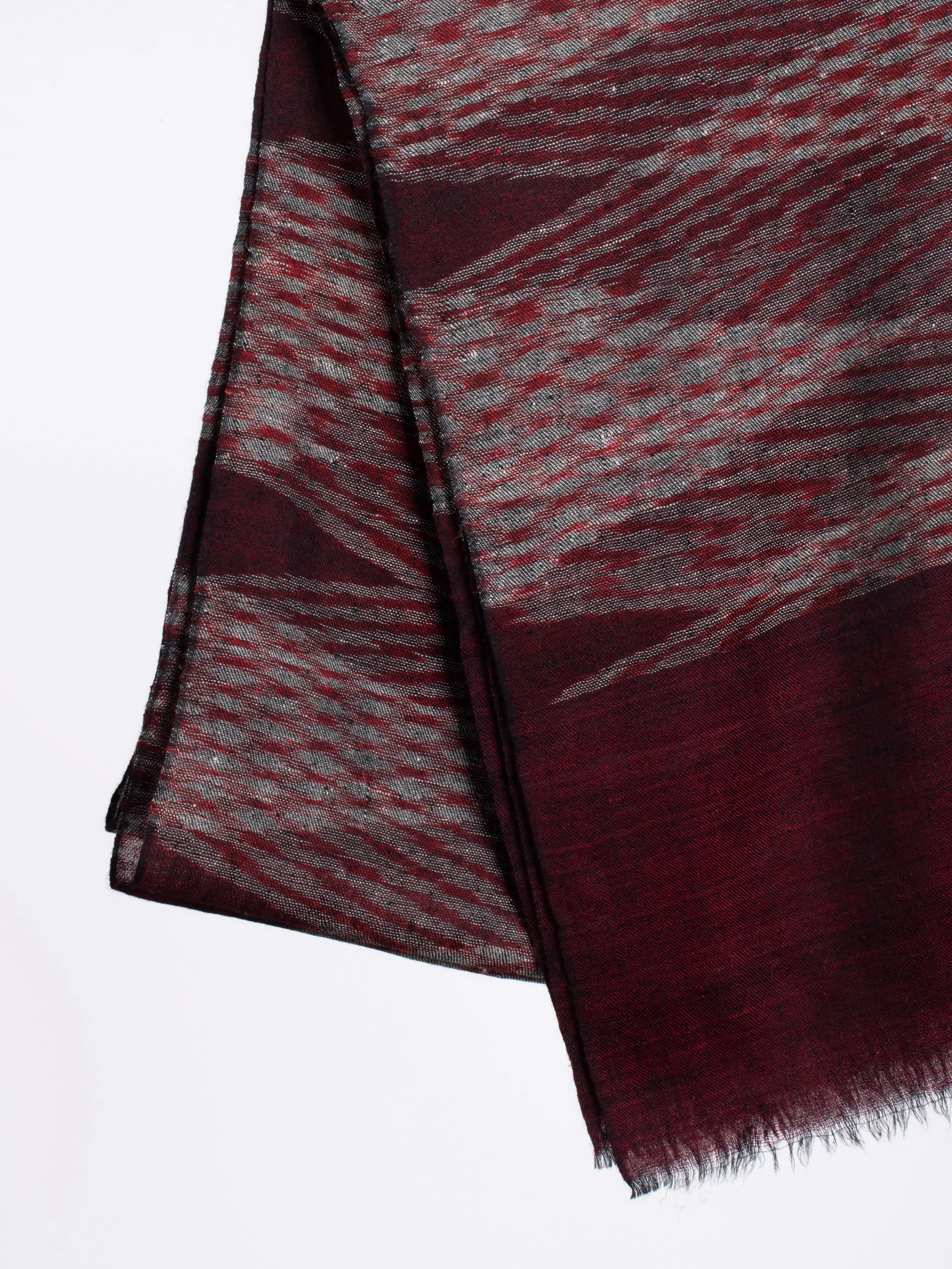 Contemporary Ikat Cashmere Scarf