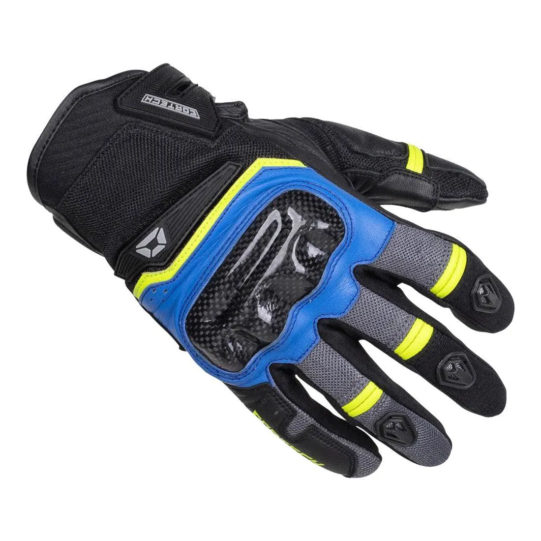 Cortech Sonic-Flo Glove - Blue/Hi-Viz