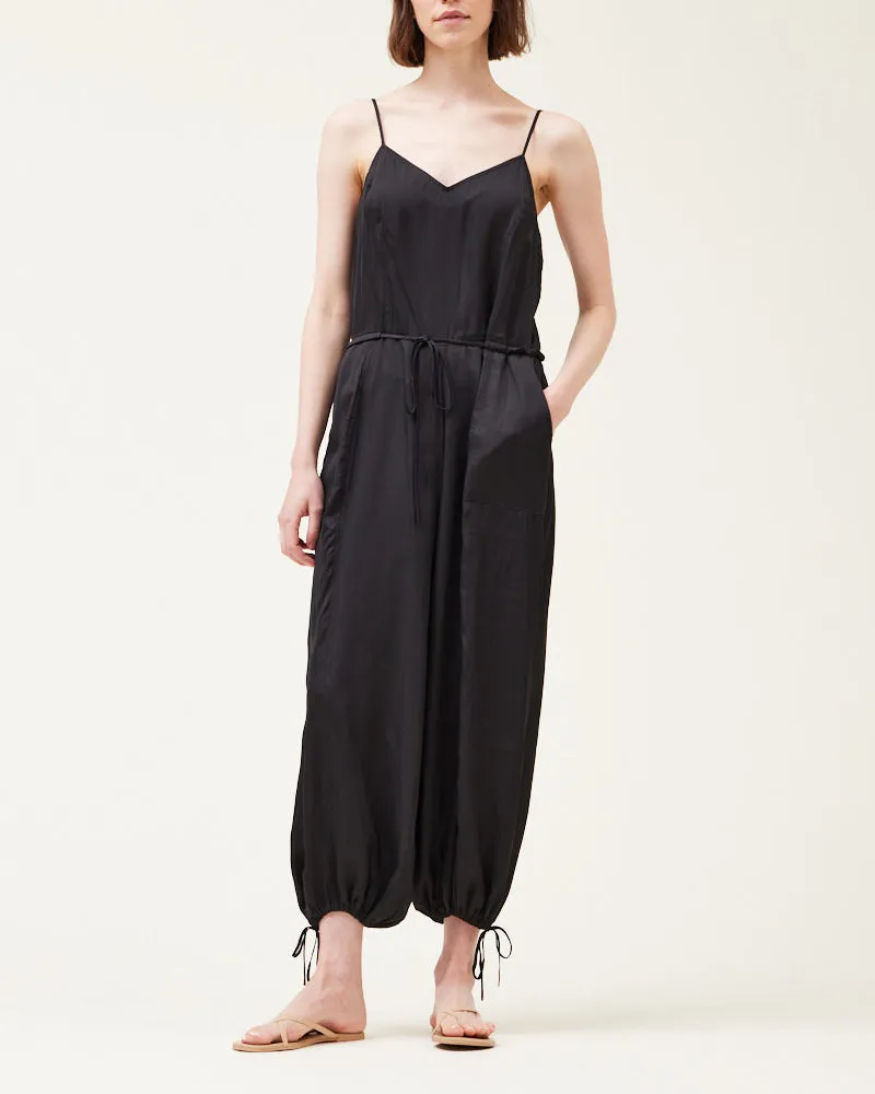 Devin Seamed Satin Jumpsuit