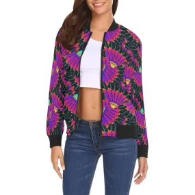 Eagle Feather Remix Bomber Jacket for Women