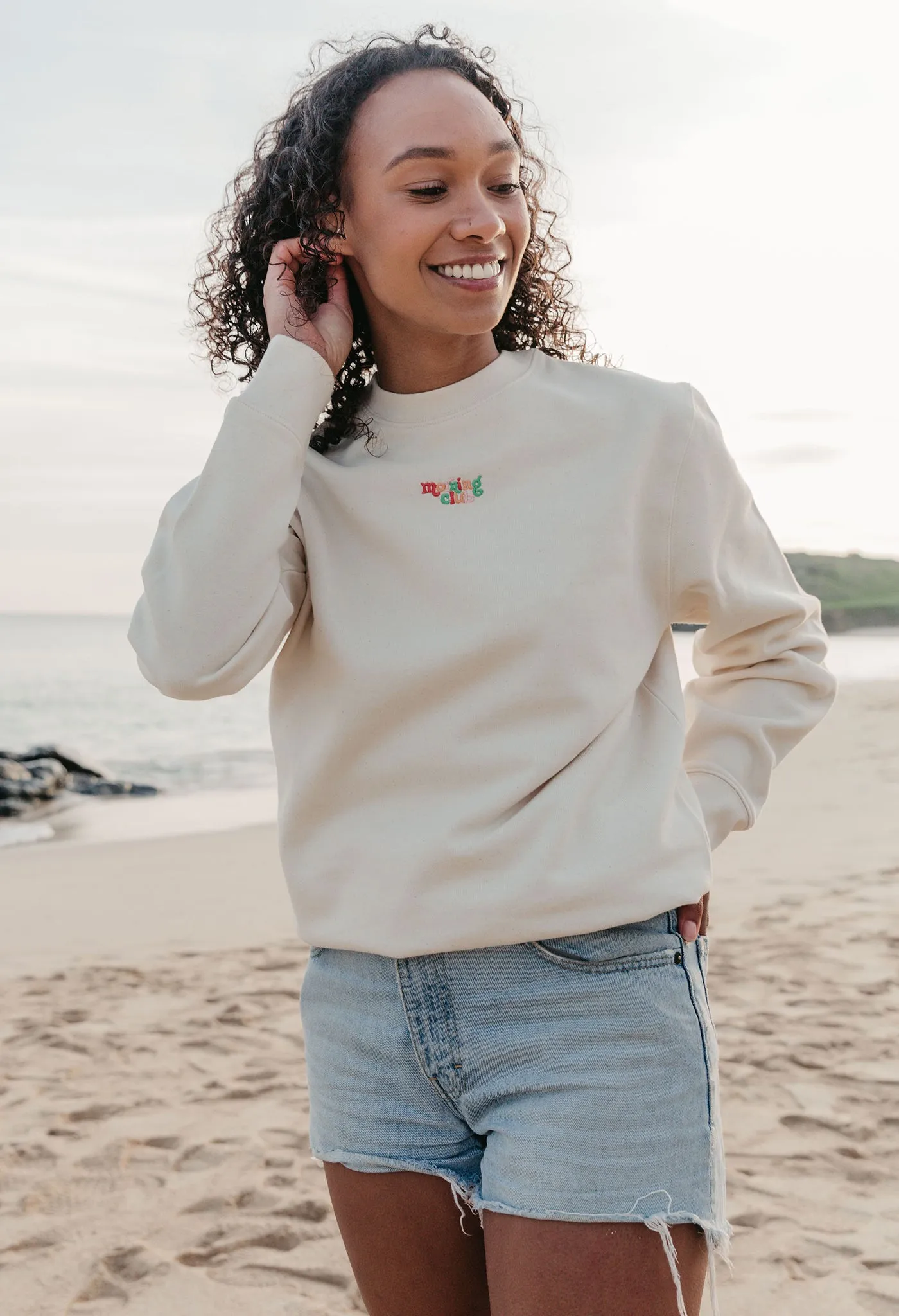 Essential Embroidered Organic Cotton Sweatshirt