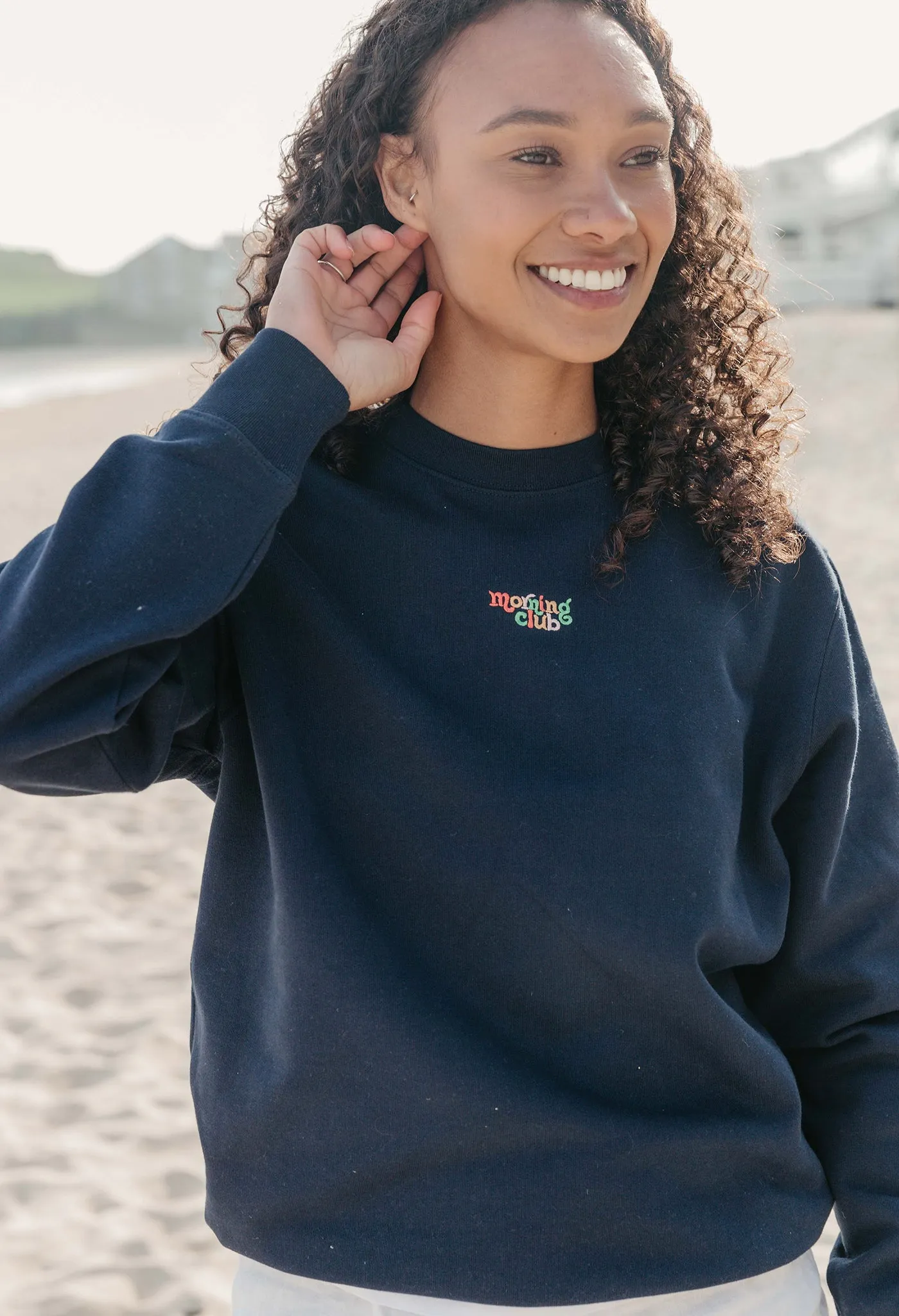 Essential Embroidered Organic Cotton Sweatshirt