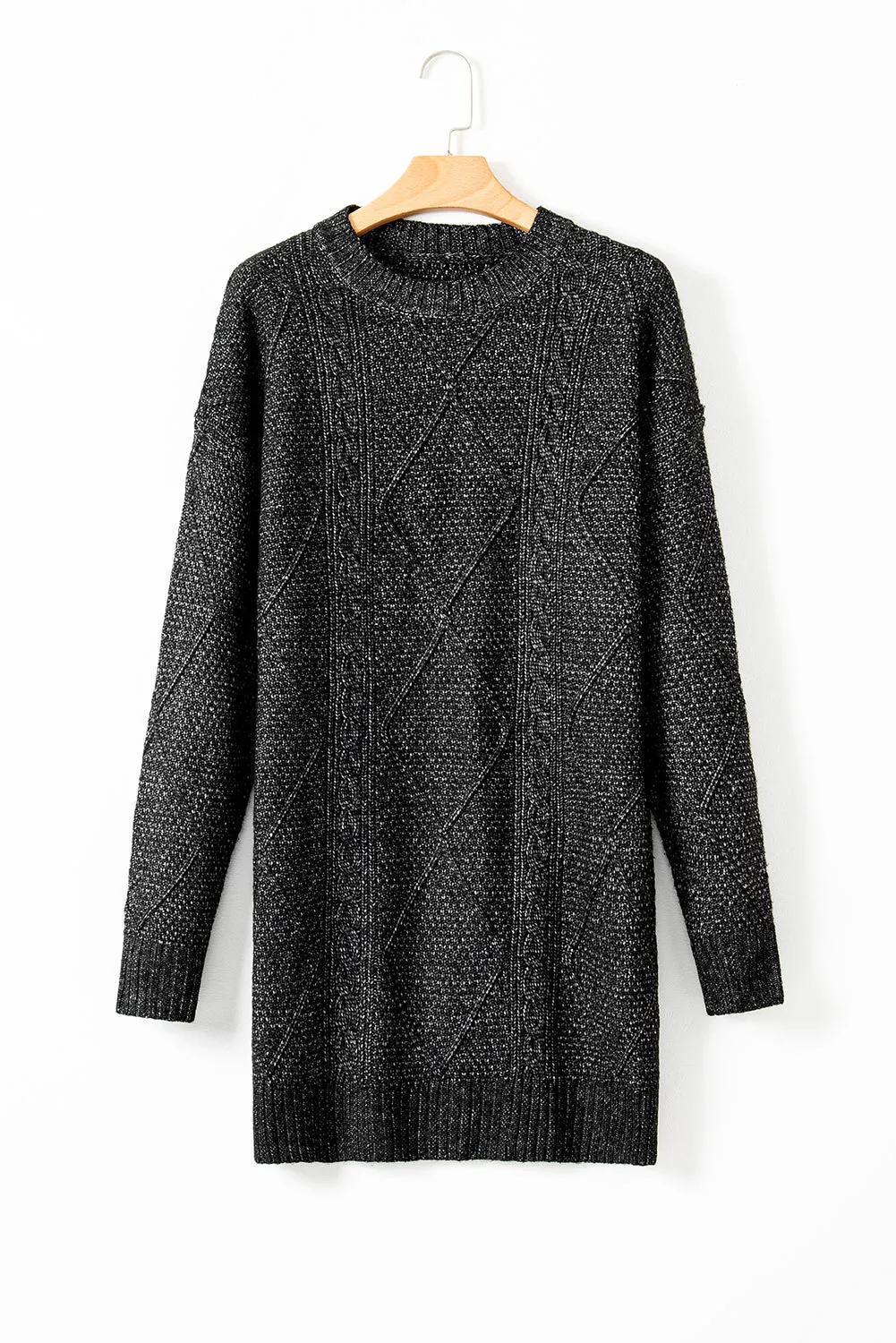 Fall Sweater Dress - Black