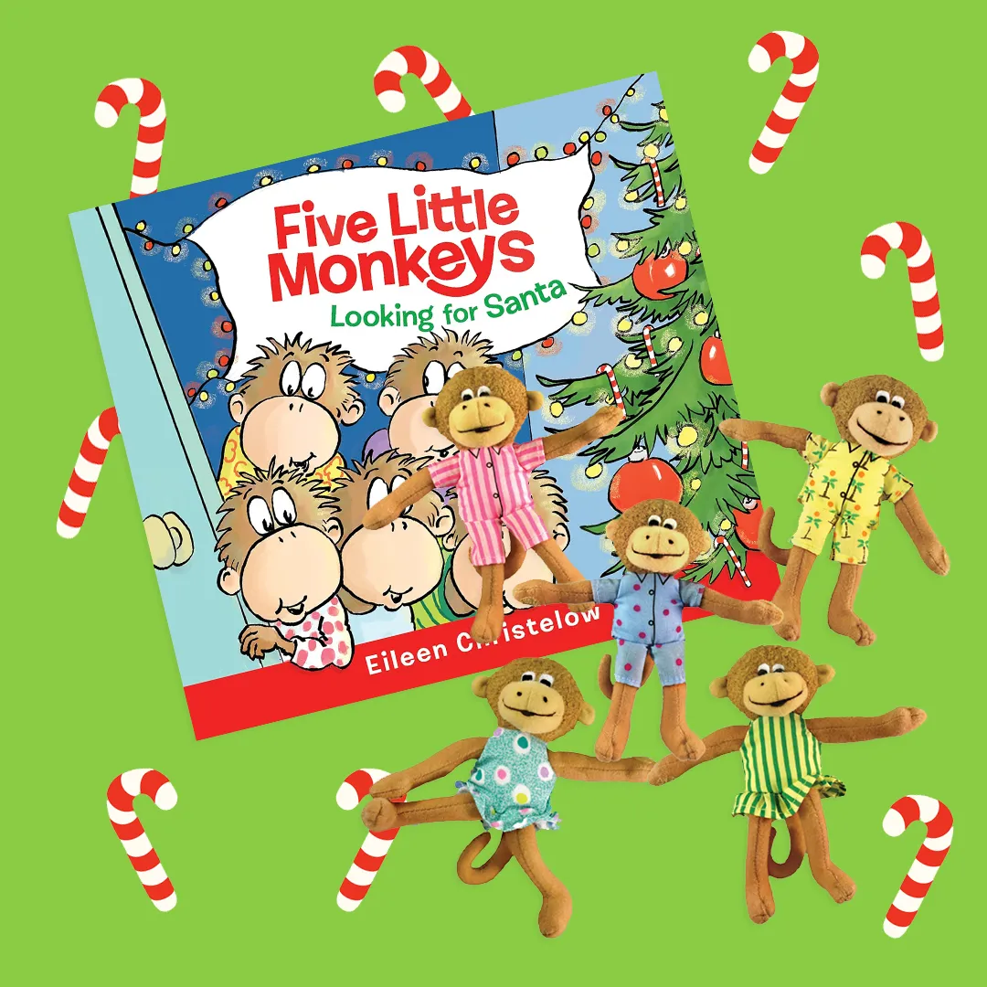 Five Little Monkeys Christmas Gift Set