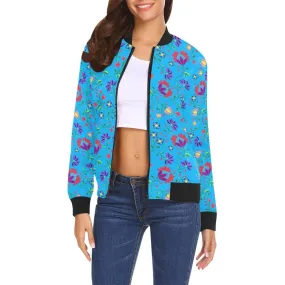 Fleur Indigine Ciel Bomber Jacket for Women