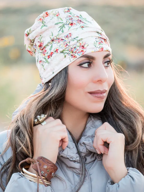 Floral & Lace Beanie