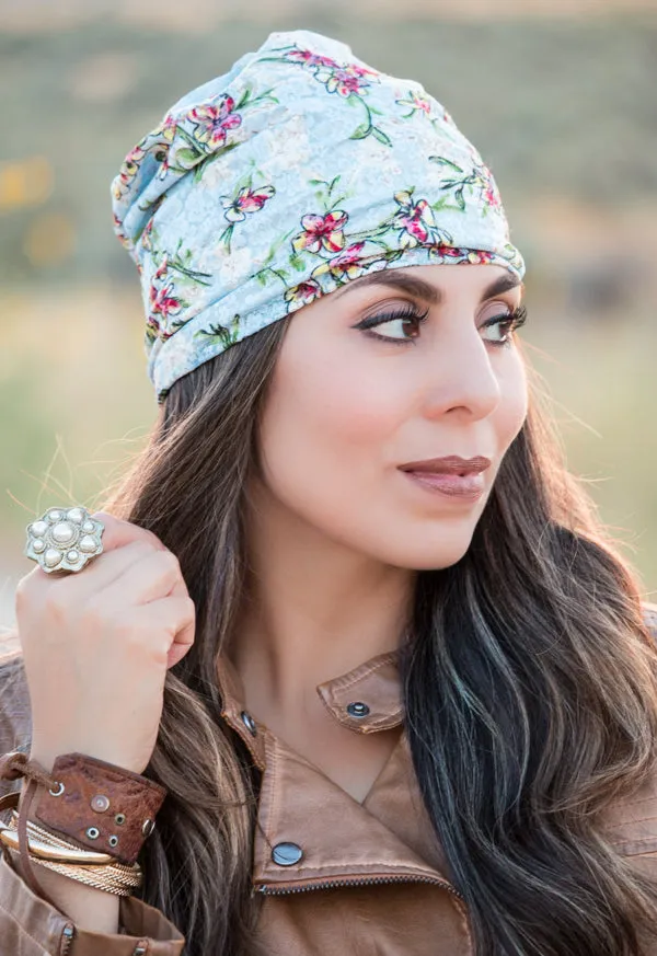 Floral & Lace Beanie