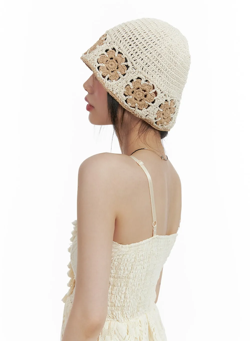 Floral Crochet Beanie CA412