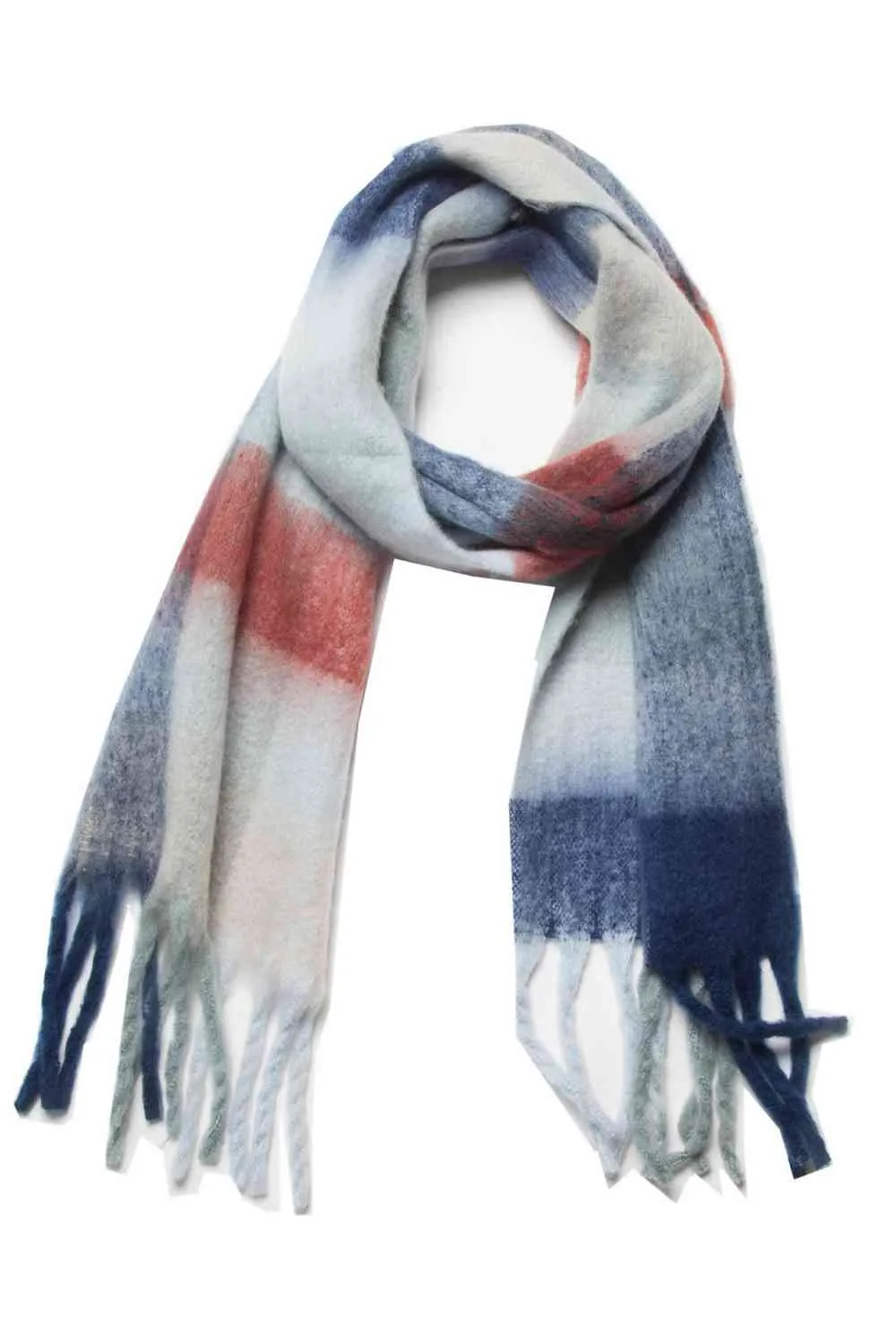 Fringe Chic Polyester Scarf