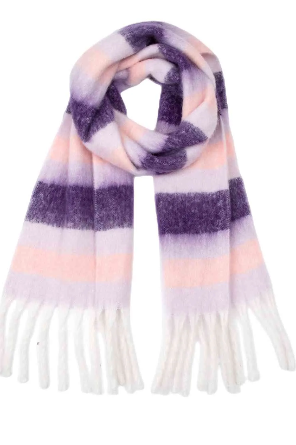 Fringe Chic Polyester Scarf