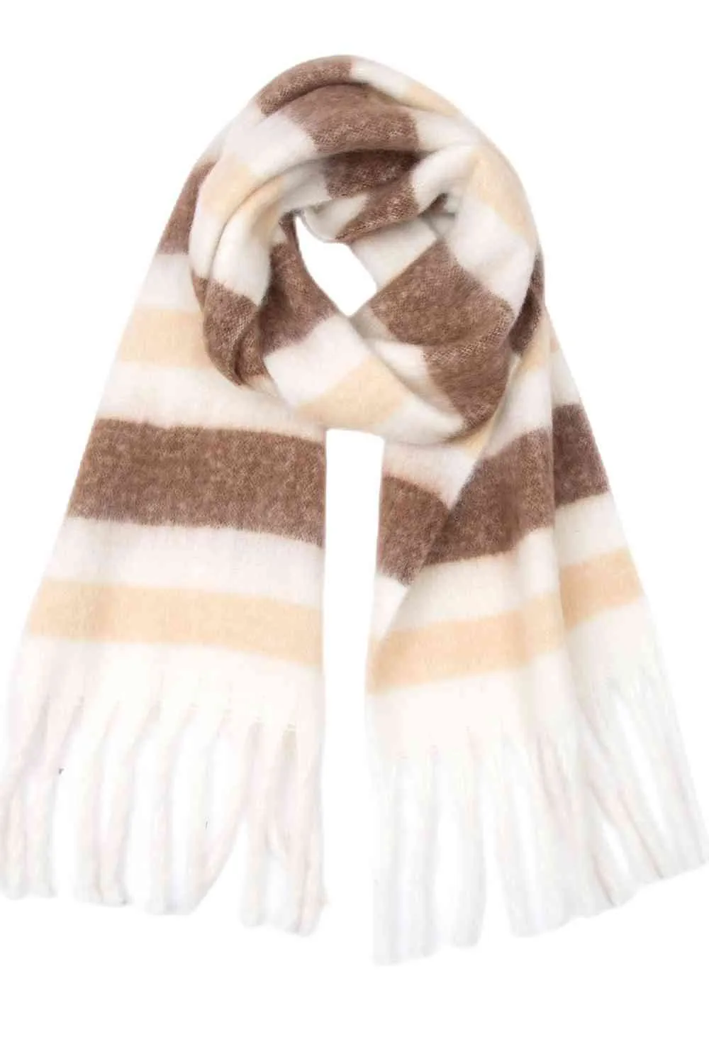 Fringe Chic Polyester Scarf