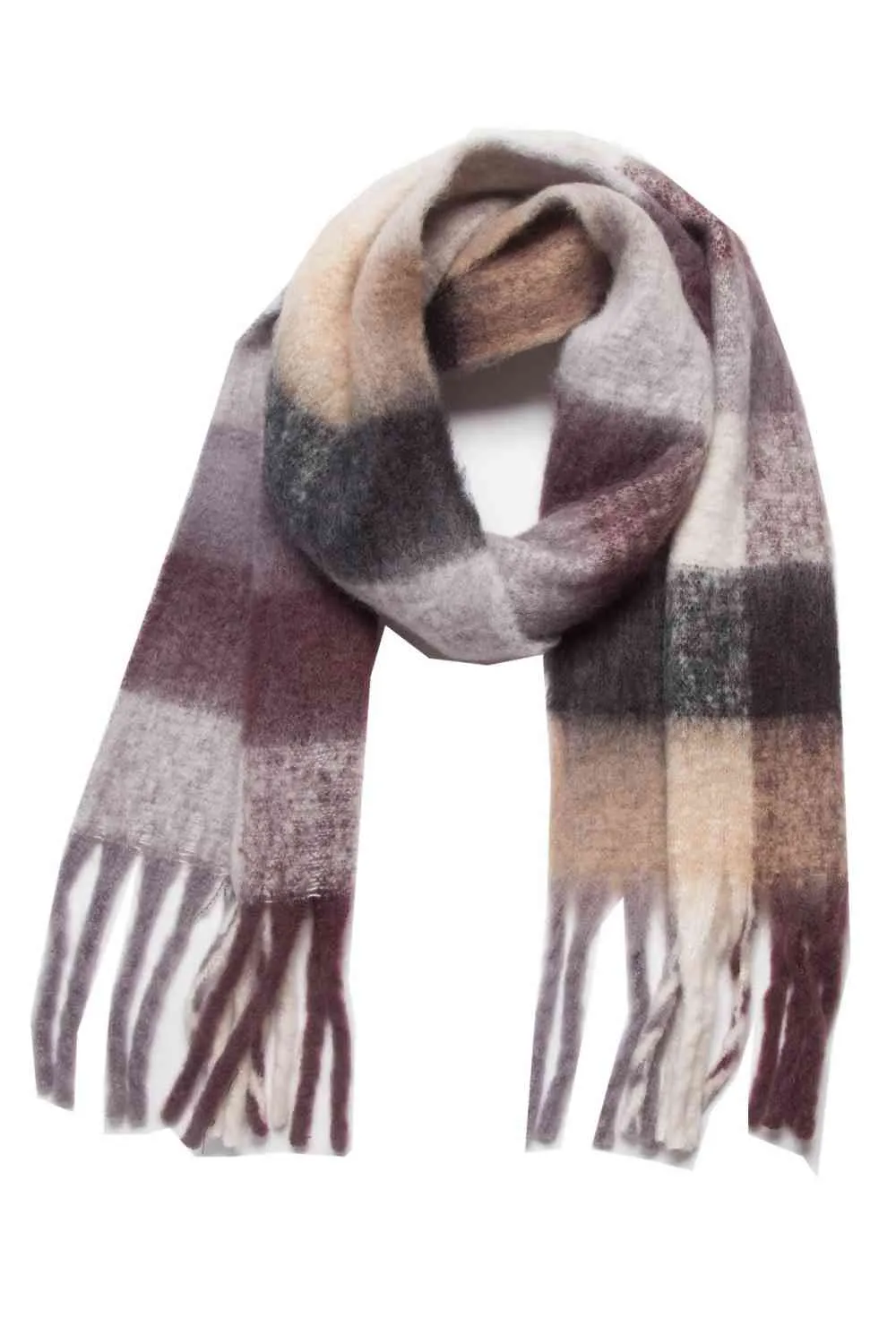 Fringe Chic Polyester Scarf