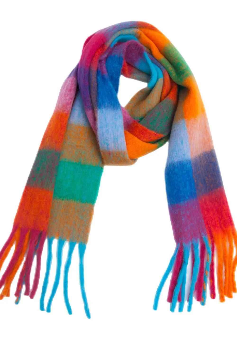 Fringe Chic Polyester Scarf