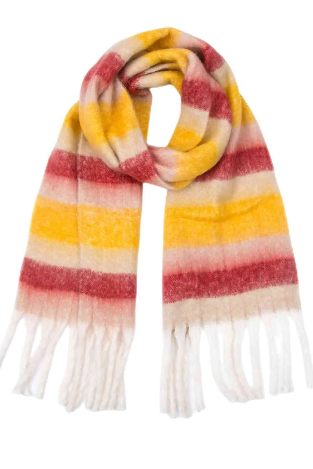 Fringe Chic Polyester Scarf