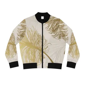 Golden Feathers - Inovax Women's Bomber Jacket