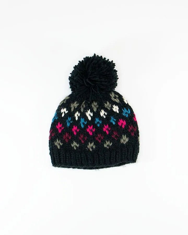 Grace & Lace Reversible Pom Hat (Roxbery)