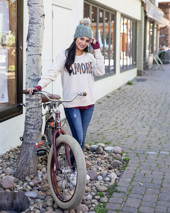 Grace & Lace Spruce Cable Knit Beanie