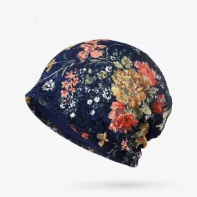 Haley Floral Casual Beanie Hat