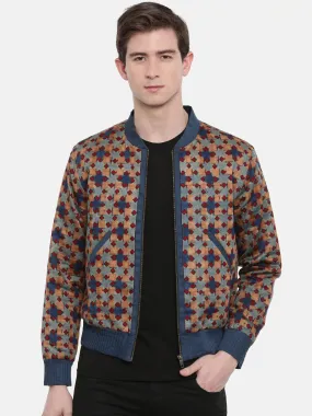 Indian Print Bomber Jacket - MMBJ002