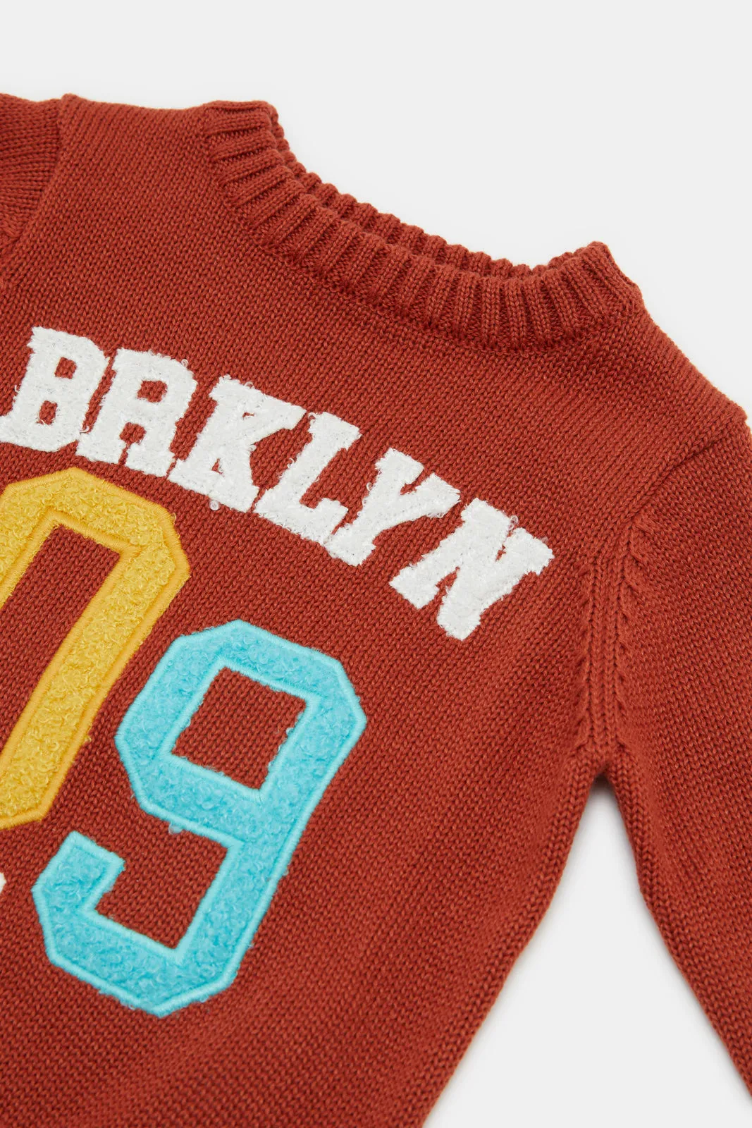 Infant Boys Orange Brooklyn Pullover