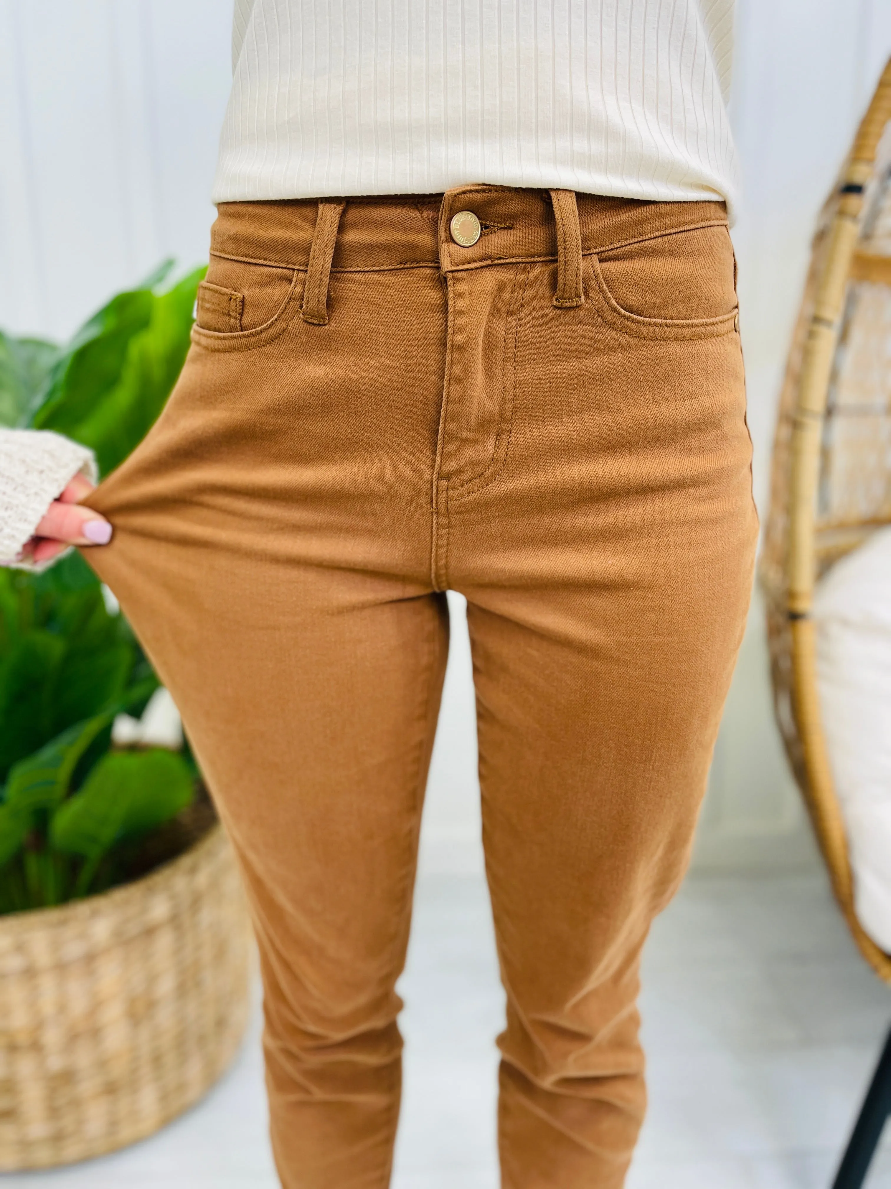 Judy Blue PLUS/REG Confident in Khaki Slim Fit Jeans RESTOCK!