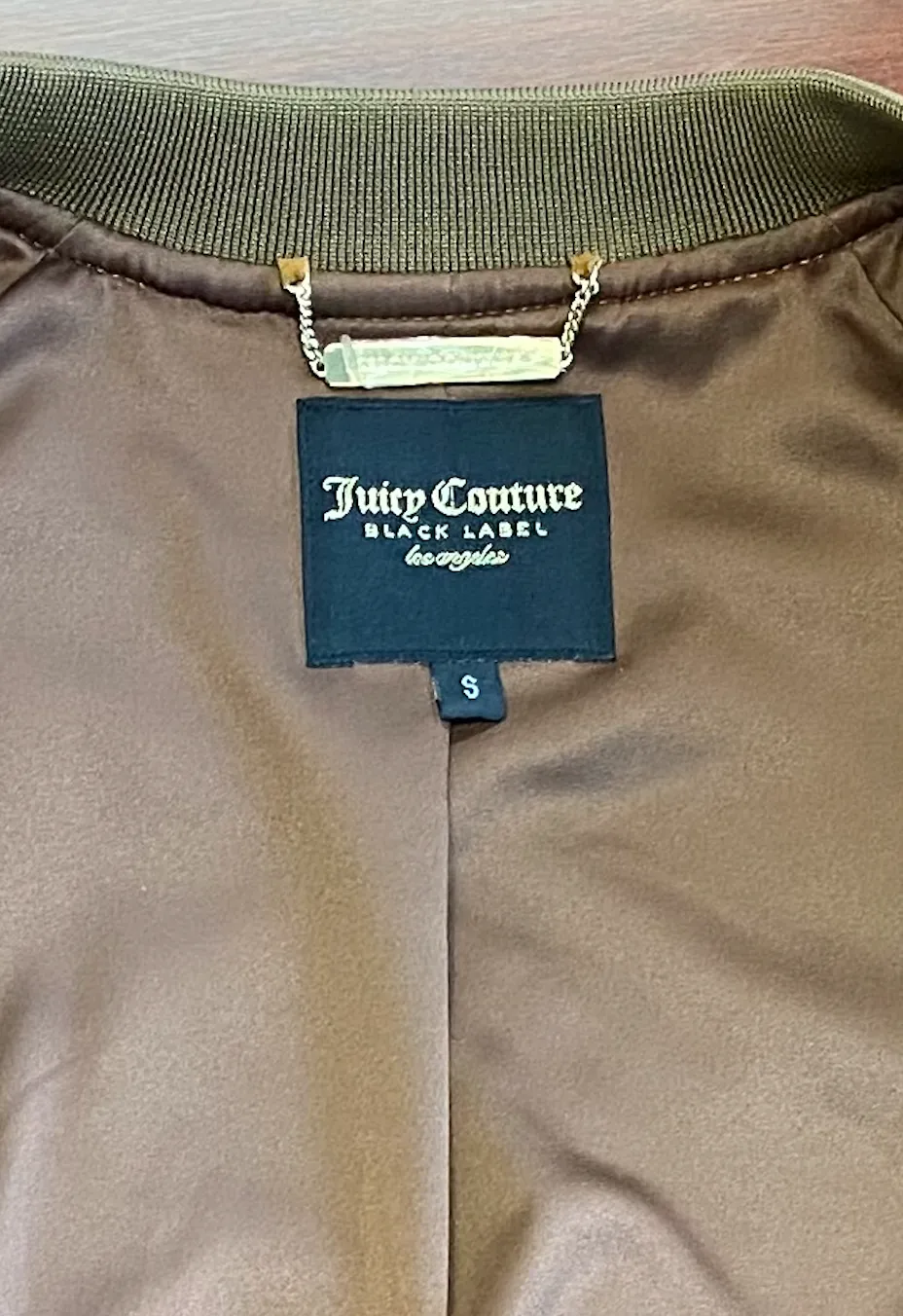 JUICY COUTURE  "Black Label" Limited Edition Genuine Suede Leather Bomber